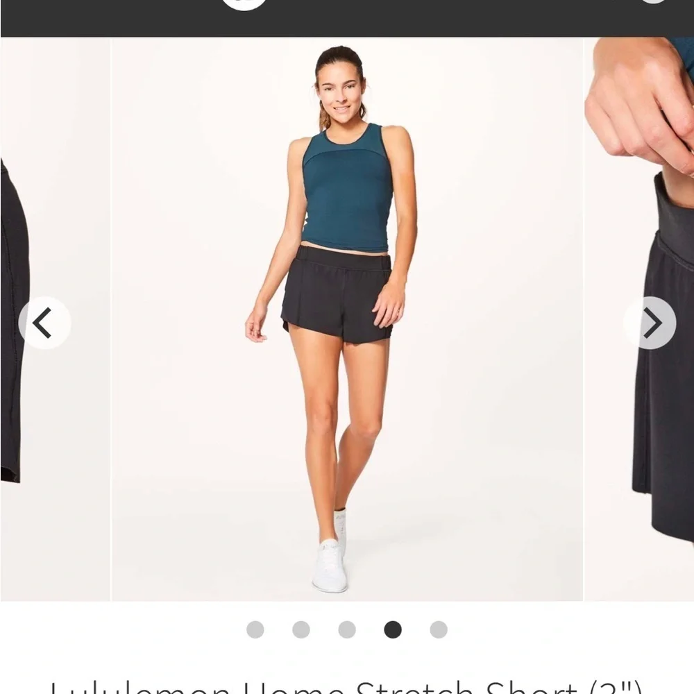Lululemon Teal Homestretch shorts - Picture 5 of 9